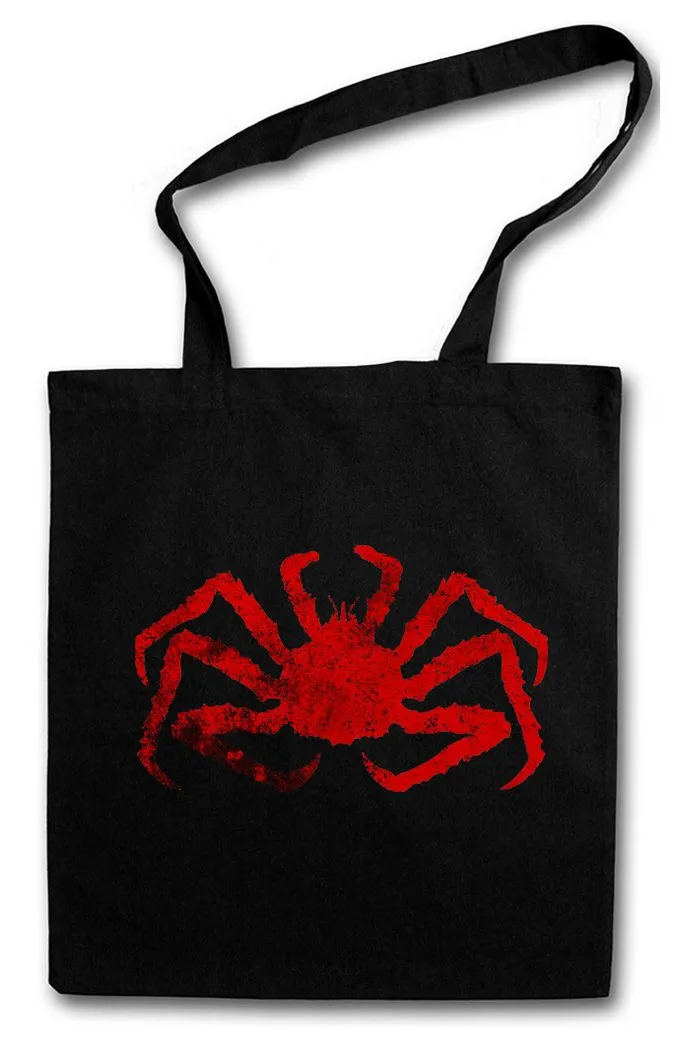 Urban Backwoods Beuteltasche King Crab Stofftasche Königskrabbe Krabbe Krebs Crayfish Harpune (1-tlg), Skelett Fischskelett Fisch Fischen