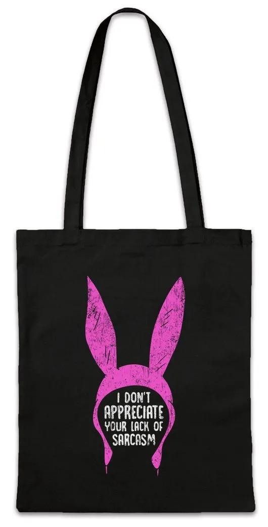 Urban Backwoods Beuteltasche Lack Of Sarcasm Stofftasche Bob Linda Tina Ruth Bob's Louise Belcher (1-tlg), Burgers Hamburguesa TV Series