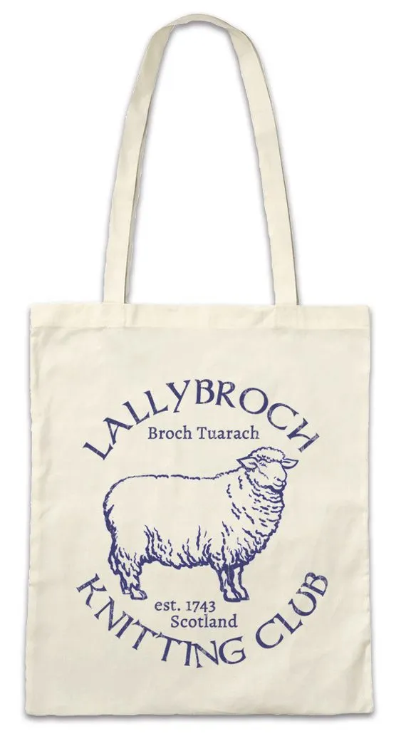 Urban Backwoods Beuteltasche Lallybroch Knitting Club Stofftasche Battle Bannockburn 1314 William (1-tlg), Wallace Schottland Scotland Outlander