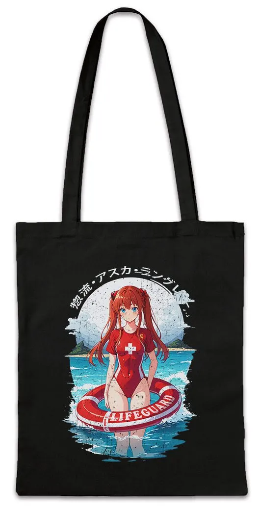 Urban Backwoods Beuteltasche Langley Lifeguard Stofftasche Genesis Nerv Asuka Neon Gendo Evangelion (1-tlg), Anime Shinji Ikari Logo