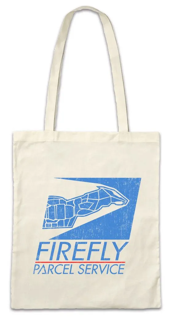 Urban Backwoods Beuteltasche Leaf Parcel Service Stofftasche Sci-Fi Firefly Bronze Ship Serenity (1-tlg), Symbol Logo Company Firma