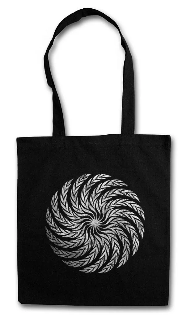 Urban Backwoods Beuteltasche Leaves Spiral Stofftasche Leaf Kreis Magic Kreisel Spirale Hypnose (1-tlg), Hypnotiseur Maze Blätter Labyrinth