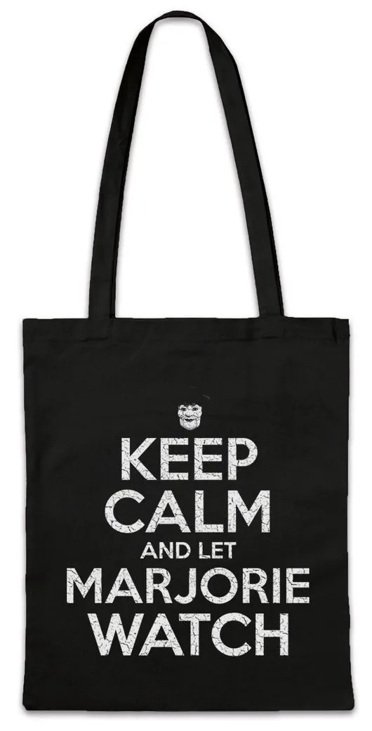 Urban Backwoods Beuteltasche Let Marjorie Watch Stofftasche American TV Horror Story AHS Keep Calm (1-tlg), Puppe Puppet Chester Creb