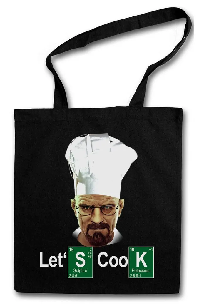 Urban Backwoods Beuteltasche Let's Cook Chef Stofftasche Breaking Walter Heisenberg Mr White Bad (1-tlg), Los Pollos Pinkman Hermanos