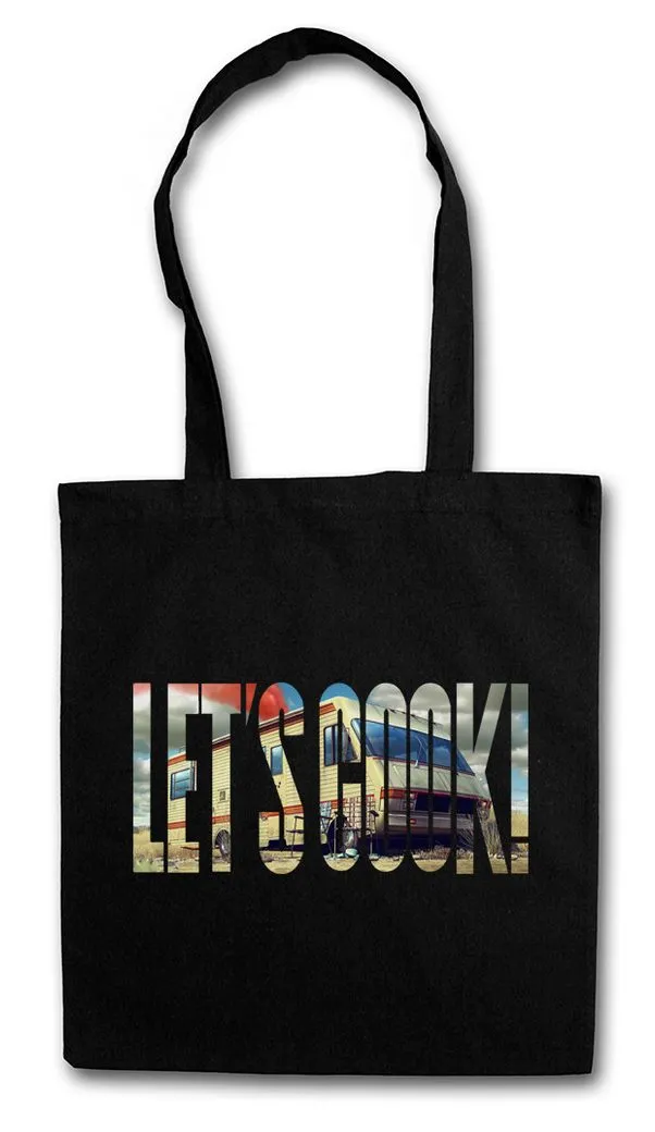 Urban Backwoods Beuteltasche Let's Cook Stofftasche Walter Breaking White Ehrmantraut Bad Crystal (1-tlg), Pinkman Let's The Cooks