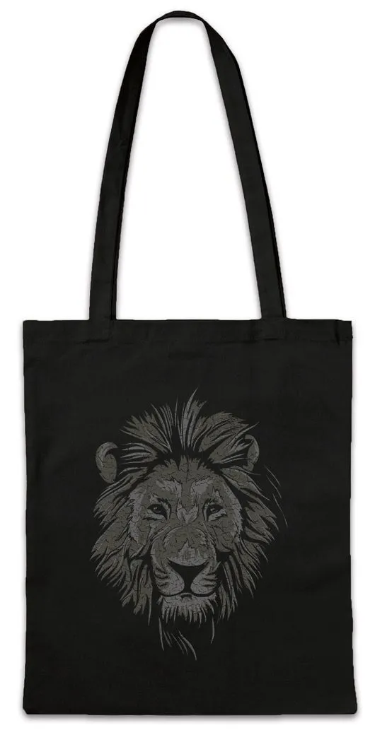 Urban Backwoods Beuteltasche Lion Face Stofftasche Vegan Vegetarier Veganer Tierschutz Löwe Logo (1-tlg), Animal Welfare Speziesismus Veganismus