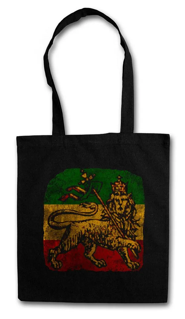 Urban Backwoods Beuteltasche Lion Of Judah III Stofftasche Zion Music Musik Irie Reggae Löwe Jah (1-tlg), Ska Babylon Jamaica Haile