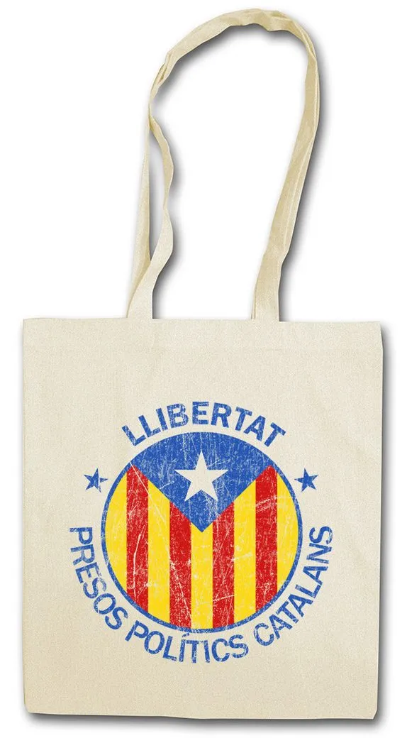 Urban Backwoods Beuteltasche Llibertat Catalonia Stofftasche Freiheit Freedom Free Katalonien Viva (1-tlg), La Revolution Cataluña Socialism