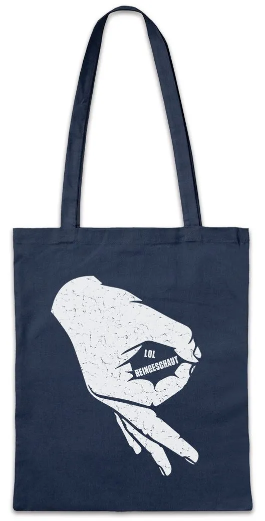 Urban Backwoods Beuteltasche LOL Reingeschaut Stofftasche Geschenk Comedy Trick Comedian Comedian (1-tlg), Motto Lustig Lachen
