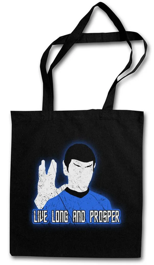 Urban Backwoods Beuteltasche Long And Prosper Hand Stofftasche Live Spock Star Raumschiff Science (1-tlg), Fiction U.S.S. Trek Class