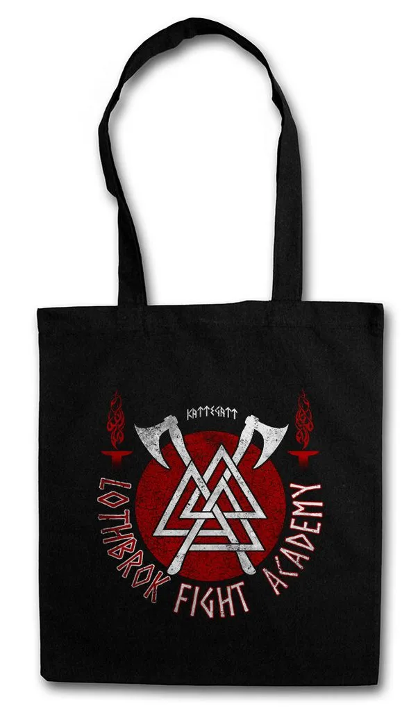 Urban Backwoods Beuteltasche Lothbrok Fight Academy Stofftasche Vikings Schiff Wikinger Langboot (1-tlg), Drachenboot Norsemen Ragnar Floki
