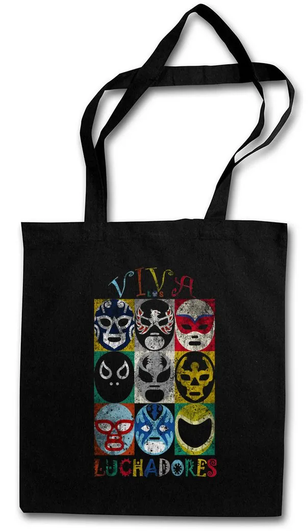 Urban Backwoods Beuteltasche Luchadores Stofftasche Mexiko Wrestling Wrestler Mexican Mexico Latin (1-tlg), Latino Lucha Libre Masken
