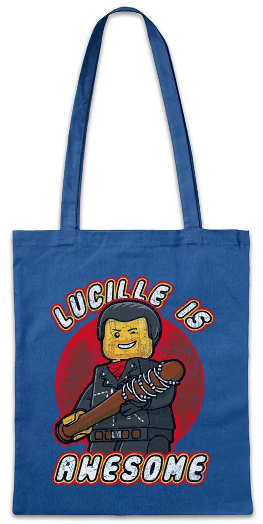 Urban Backwoods Beuteltasche Lucille Is Awesome Stofftasche NeganThe Baseball Walking (1-tlg), Baseballschläger Dead Bat Quote