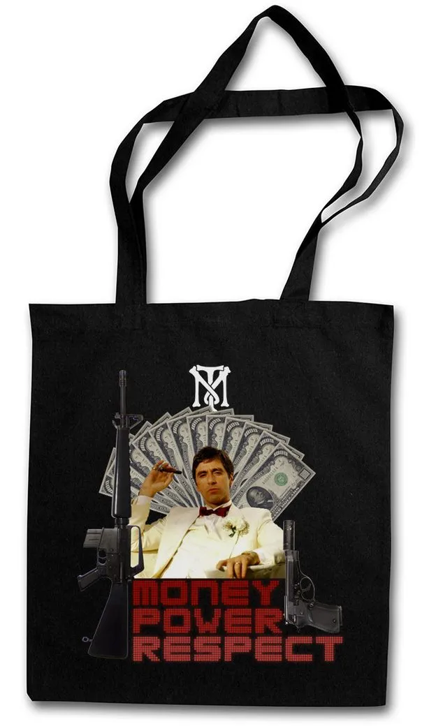 Urban Backwoods Beuteltasche Lucky Tony II Stofftasche Gangster Miami Montana Family Gangster Film (1-tlg), Scarface Mafia Kult Game