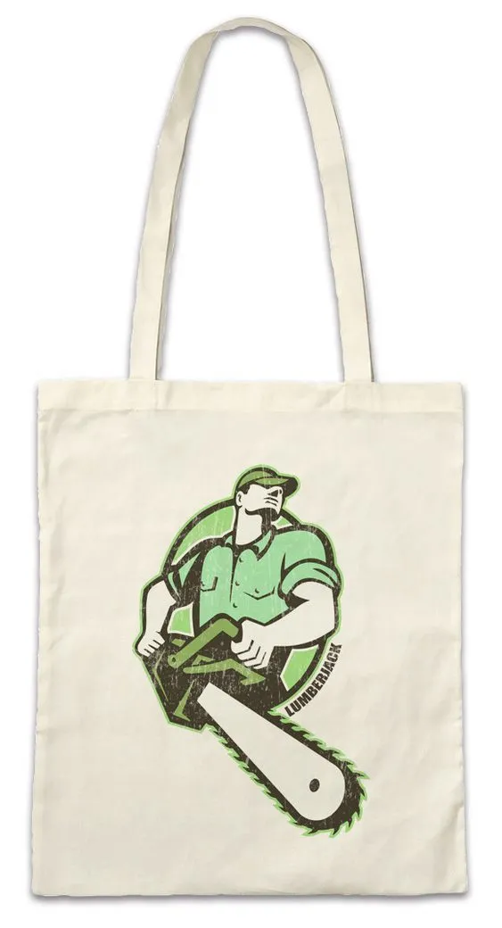 Urban Backwoods Beuteltasche Lumberjack II Stofftasche Holzfäller Axt Waldarbeiter Förster Logger (1-tlg), Woodcutter Woodsman Woodworker Jack