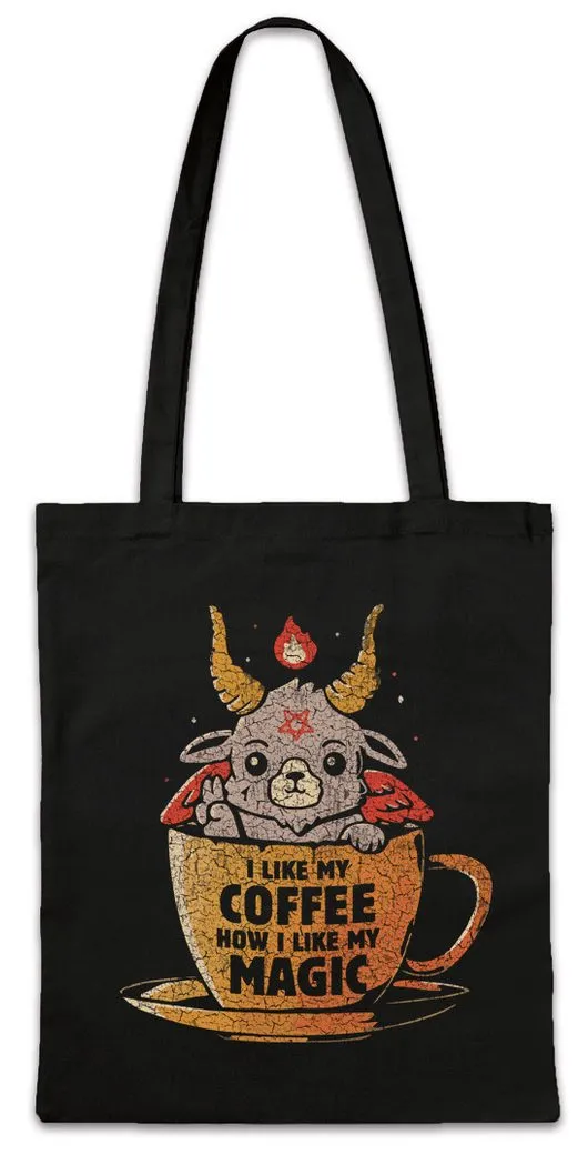 Urban Backwoods Beuteltasche Magic Coffee Stofftasche Fun Geek Nerd Science Scientist Kaffee (1-tlg), Molekül Teacher Lehrer Chemie