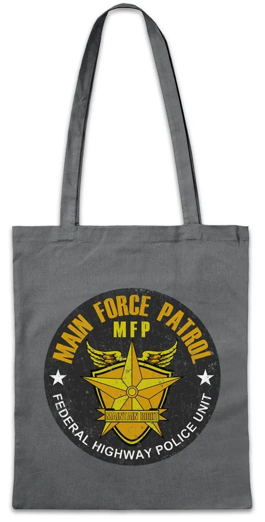 Urban Backwoods Beuteltasche Main Force Patrol Stofftasche Mad Federal Highway Police Logo Movie (1-tlg), Max Fury Thunderdome Road