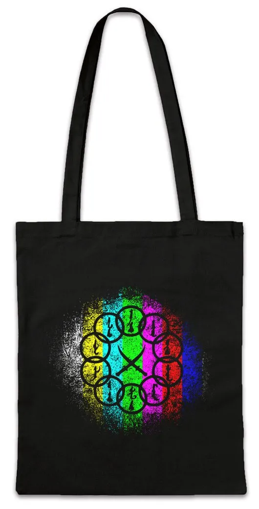 Urban Backwoods Beuteltasche Mandarin Vintage Logo I Stofftasche Iron Tony Comic Cartoon Industries (1-tlg), Man Avengers Sign Arc