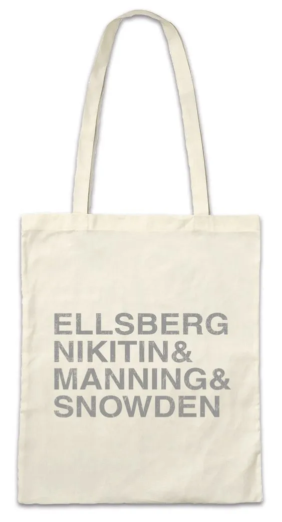 Urban Backwoods Beuteltasche Manning & Snowden Stofftasche Ellsberg Nikitin Whistleblower Anonymous (1-tlg), Guy Fawkes Nerd Geek