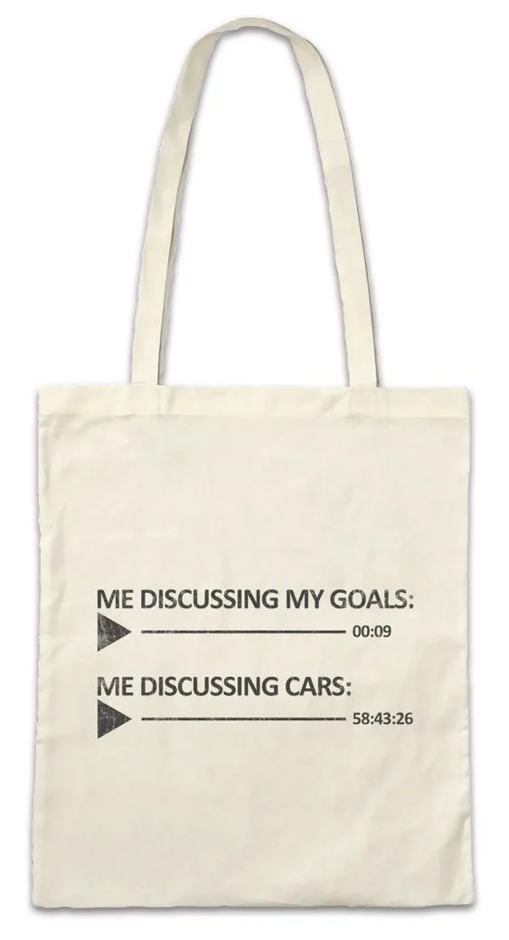 Urban Backwoods Beuteltasche Me Discussing Stofftasche Race Racing Car Auto Driver Racer Biker (1-tlg), Petrol Head Fun Engine