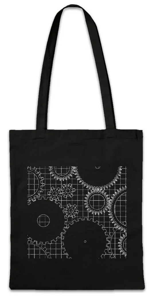 Urban Backwoods Beuteltasche Mechanism II Stofftasche Uhr Uhrmacher Clockwork Uhren Watch Sammler (1-tlg), Mechaniker Mechanik Collector Technologie