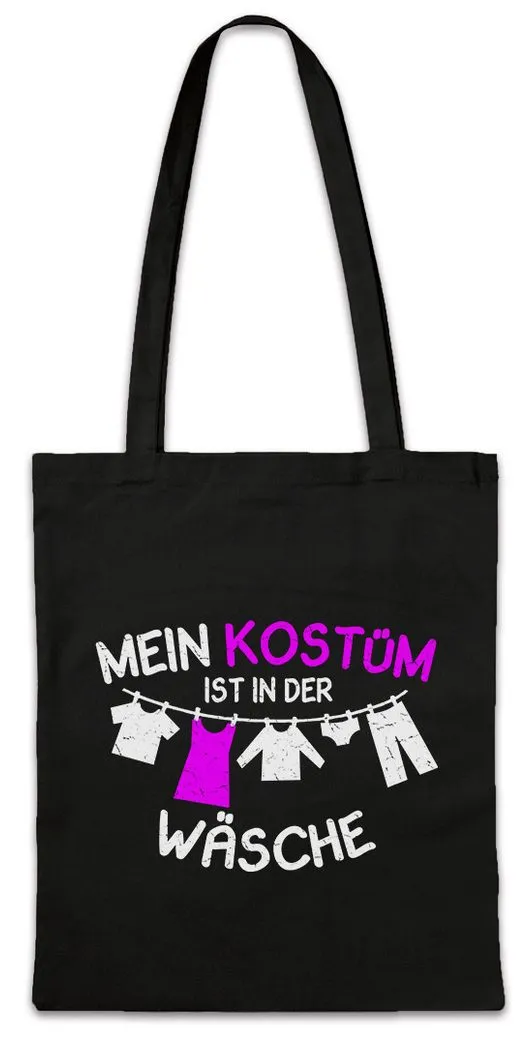 Urban Backwoods Beuteltasche Mein Kostüm Ist In Der Wäsche Stofftasche Fasching Fassenacht Karneval (1-tlg), Narr Jeck Verkleidung