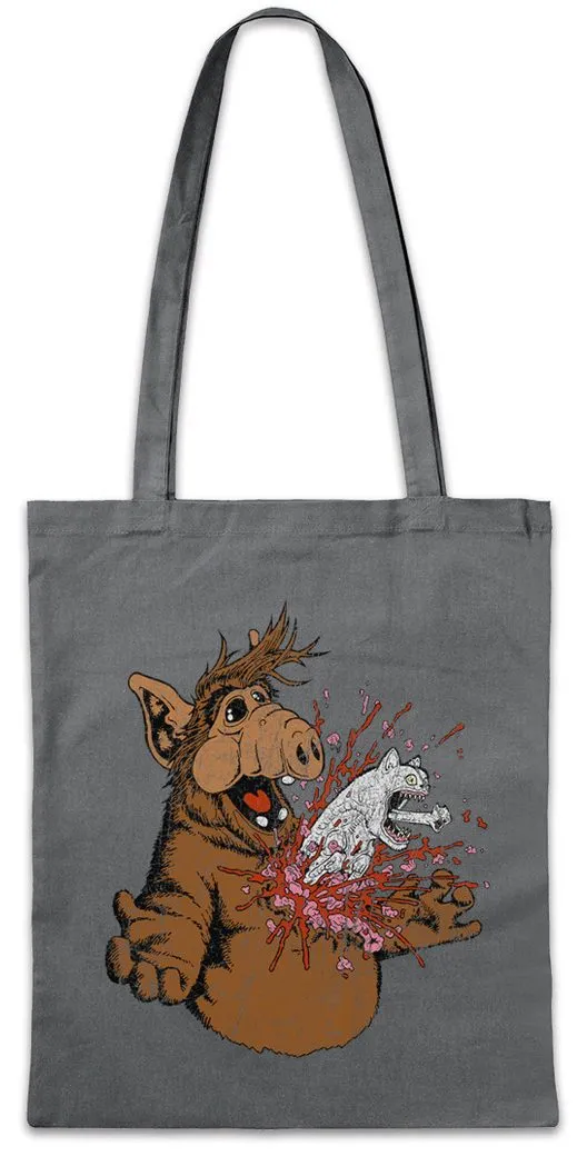 Urban Backwoods Beuteltasche Melmac A Horror Stofftasche Fun Geek Nerd Alien Splatter Halloween (1-tlg), Blood Blood Blut Facehugger
