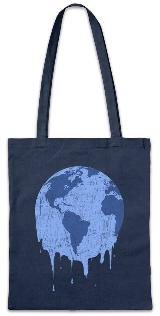 Urban Backwoods Beuteltasche Melting Earth Stofftasche Umweltschutz Save The World Green Energy (1-tlg), Animal Welfare Protect Protection