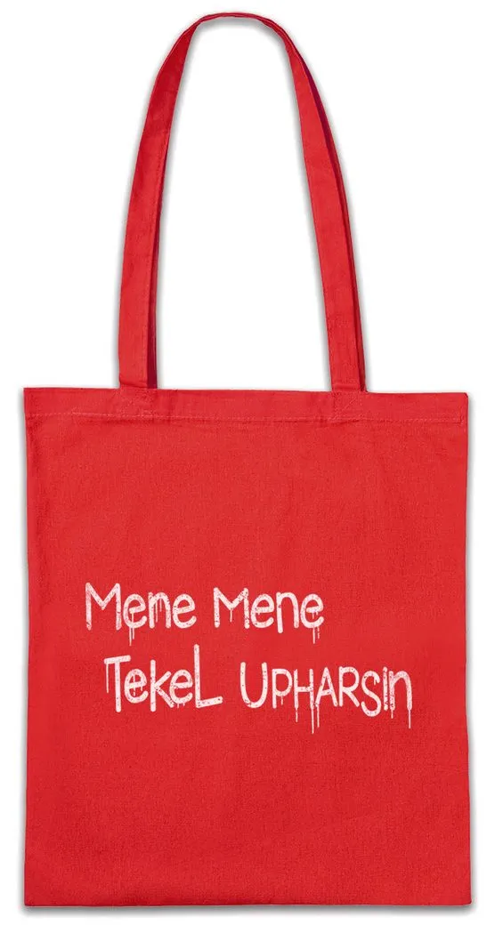 Urban Backwoods Beuteltasche Mene Mene Tekel Upharsin Stofftasche West The Road Sign Society Logo (1-tlg), New Ham Allie Becca