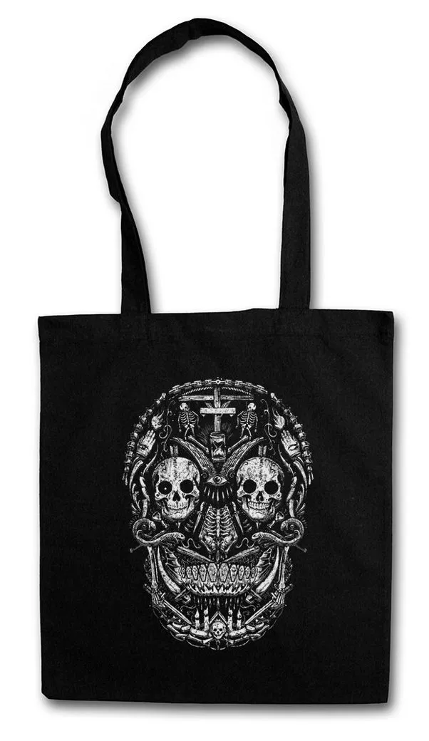 Urban Backwoods Beuteltasche Mexican Skull I Stofftasche Schädel Sugar Gang Latino Mexico Tattoo (1-tlg), Bande Sugar Latin Art