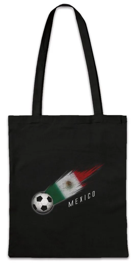 Urban Backwoods Beuteltasche Mexico Football Comet I Stofftasche Mexiko Mexikanisch Mexikanische (1-tlg), Fahne Mexican Fußball Fussball