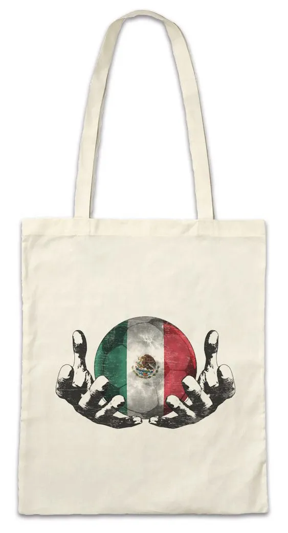 Urban Backwoods Beuteltasche Mexico Football Magic Ball Stofftasche Mexiko Mexikanisch Mexikanische (1-tlg), Fahne Mexican Fußball Fussball