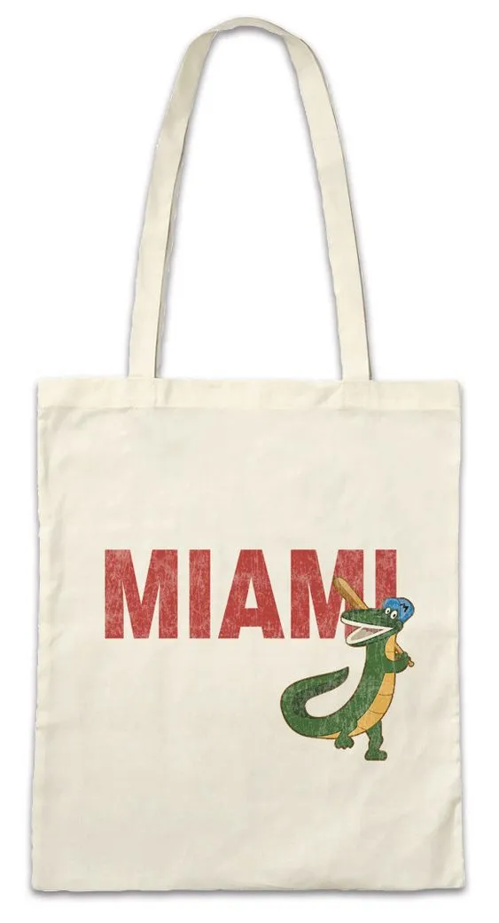Urban Backwoods Beuteltasche Miami Gators Stofftasche Back To The 80s Zurück In die Future Zukunft (1-tlg), Marty Doc McFly Brown