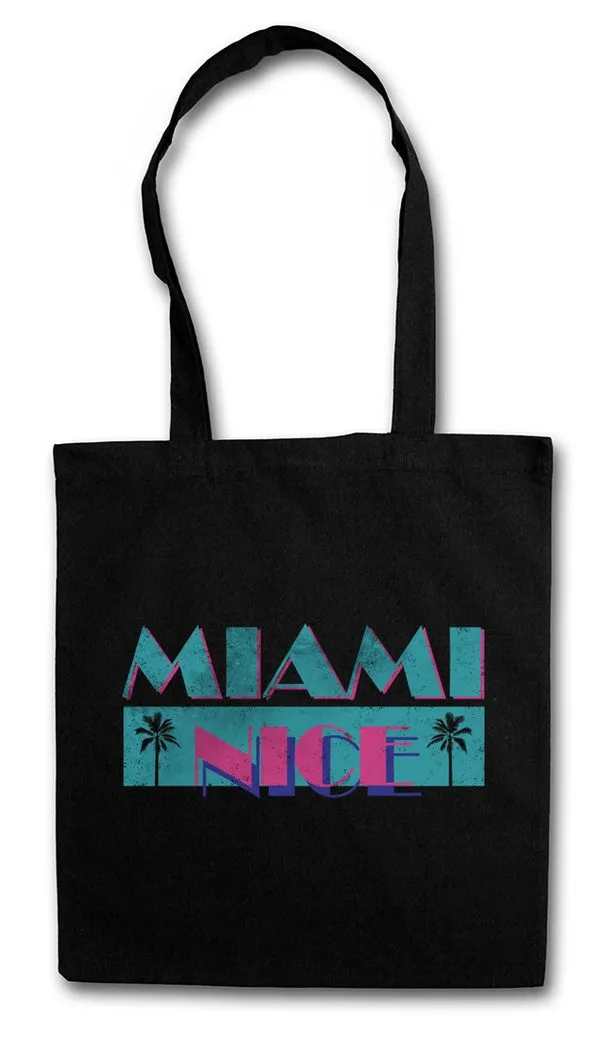 Urban Backwoods Beuteltasche Miami Nice Stofftasche USA Florida Holidays Beach Strand Meer USA (1-tlg), Serie Vice Sun Palmen