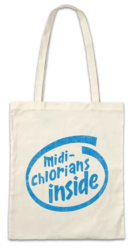 Urban Backwoods Beuteltasche Midi-Chlorians Inside Stofftasche Star Midi-Chlorianer Jedi Fun Geek (1-tlg), Nerd Wars Midi Chlorians