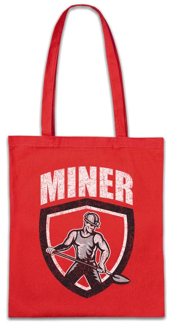 Urban Backwoods Beuteltasche Miner II Stofftasche Bergarbeiter Bergmann Kumpel Mine Grubenarbeiter (1-tlg), Bergbau Bergleute Coal Miner