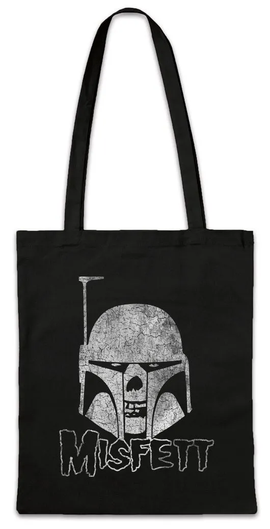 Urban Backwoods Beuteltasche Misfett Stofftasche The Jango Boba Miss Star Fit Fits Wars Fett (1-tlg), Misfits Fun Skull Head