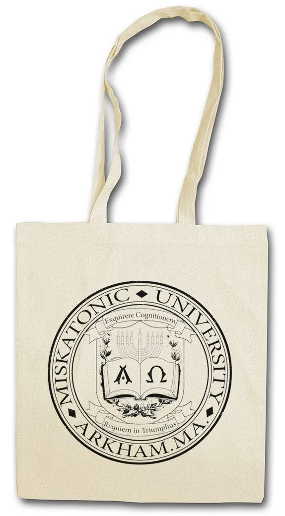 Urban Backwoods Beuteltasche Miskatonic Logo II Stofftasche Lovecraft HP Sign Cthulhu Call Of (1-tlg), Horror Dunwich Azathoth Arkham