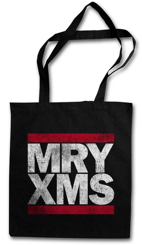 Urban Backwoods Beuteltasche MRY XMS Stofftasche Merry Xmas Christmas Weihnachten Advent Buon (1-tlg), Natale Feliz Navidad