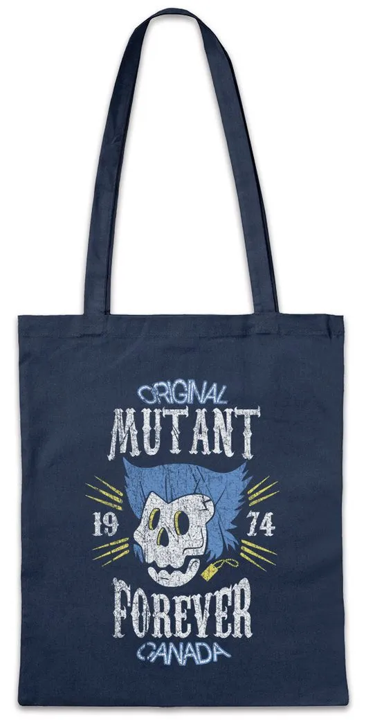 Urban Backwoods Beuteltasche Mutant Forever Stofftasche X Comic Movies Wolverine Men Logan Claws (1-tlg), Fun X-Men Skull Schädel