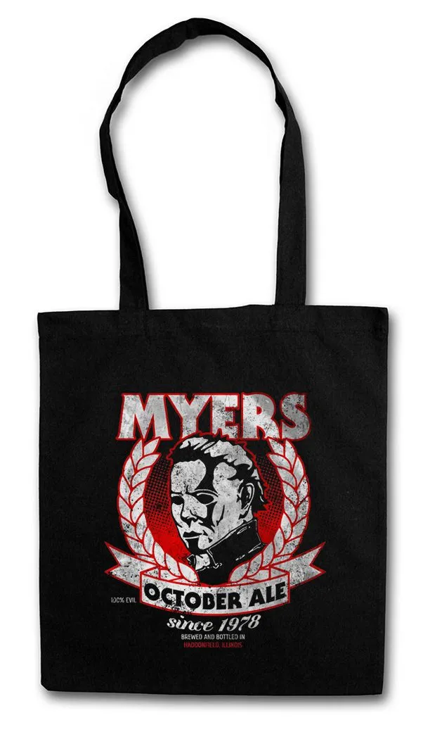 Urban Backwoods Beuteltasche Myers October Ale Stofftasche Halloween Horror Bier Waynes Crossover (1-tlg), Fun Slasher Gore Blood