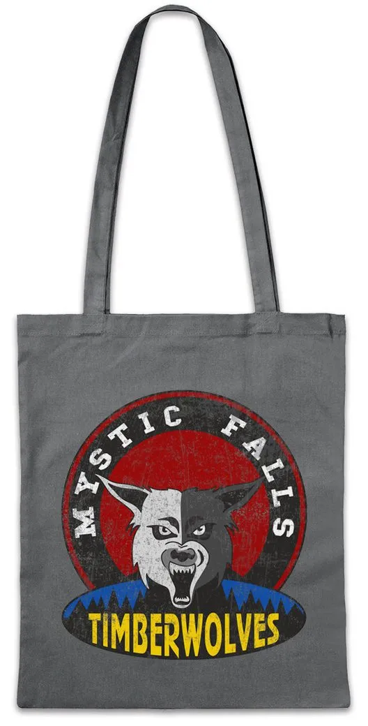 Urban Backwoods Beuteltasche Mystic Falls Timberwolves Stofftasche Vampire Football Team Diaries (1-tlg), Sign Zeichen Logo Vampir