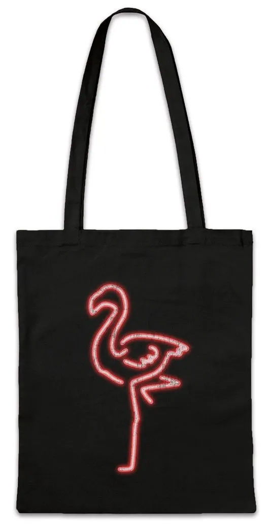 Urban Backwoods Beuteltasche Neon Flamingo Stofftasche Herz Love Liebe Unicorn Vogel Einhorn (1-tlg), Prinzessin Princess Flamingos Animal