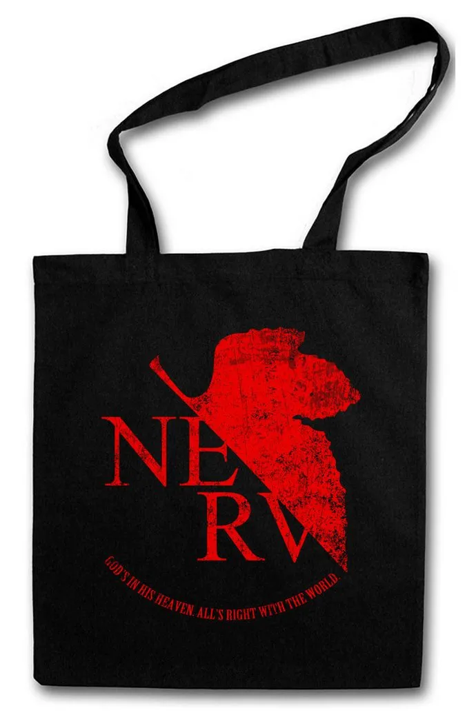 Urban Backwoods Beuteltasche Nerv Stofftasche Gendo Gehirn Organisation Seele Evangelion Ikari Kult (1-tlg), Seele Evangelion Ikari