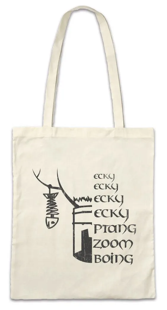 Urban Backwoods Beuteltasche Ni Ecky Stofftasche Monty The Ritter Knights Holy Grail Der Who Python (1-tlg), Say Of Kokosnuß Ni