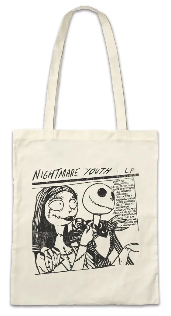 Urban Backwoods Beuteltasche Nightmare Youth Stofftasche The Tim Sonic Before Stop Motion Christmas (1-tlg), Halloween Burton Youth