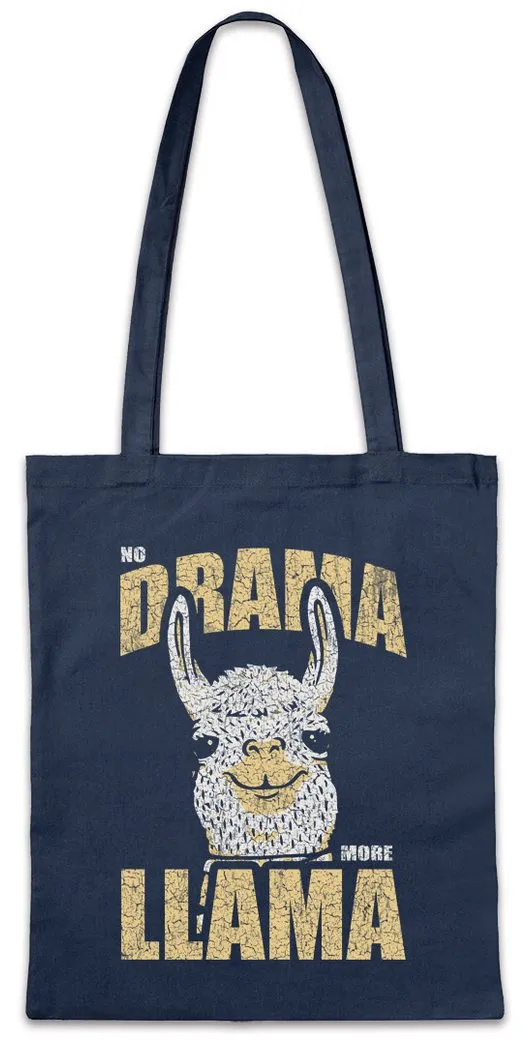 Urban Backwoods Beuteltasche No Drama More Llama Stofftasche Lama Entspannung Geek Nerd Kein Keep (1-tlg), Calm Relax Entspannen Chillen