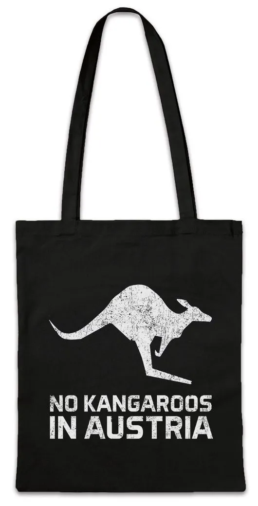 Urban Backwoods Beuteltasche No Kangaroos In Austria Stofftasche Englischlehrer Österreich Fun (1-tlg), Englisch Professor Schule Lehrer