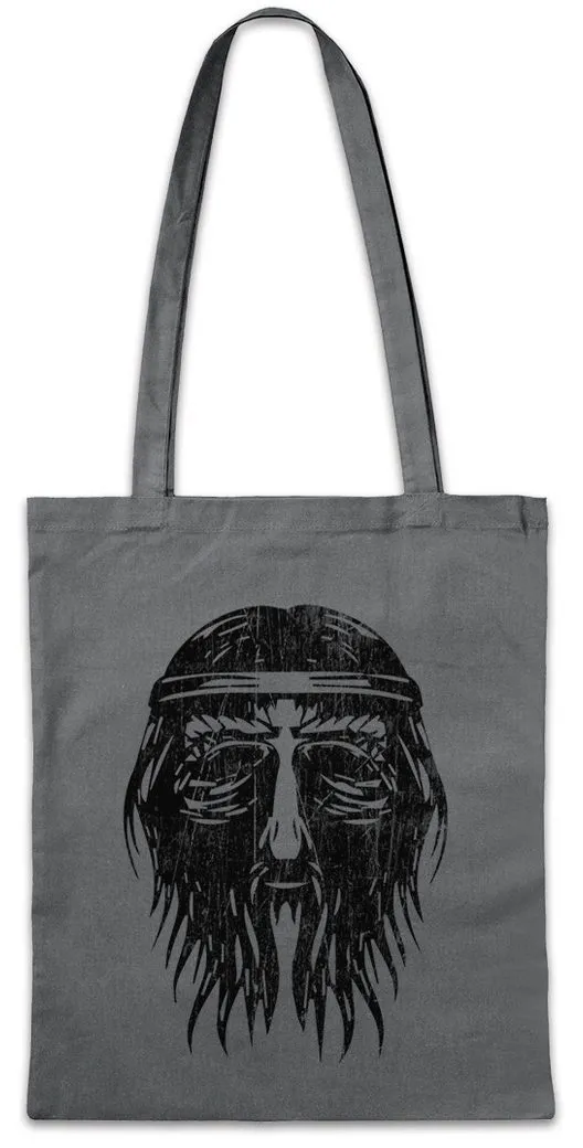 Urban Backwoods Beuteltasche Nordic Barbarian Face Stofftasche Vikings Barbar Celtic Irminsul Thor (1-tlg), Weltenbaum Odin Tyr Loki