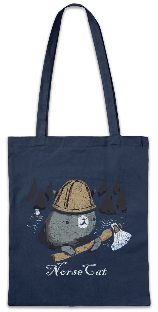 Urban Backwoods Beuteltasche Norse Cat Stofftasche Arsen Fenris Celtic Irminsul Wolf Katze Norse (1-tlg), Odin Odhin Loki Ragnarök